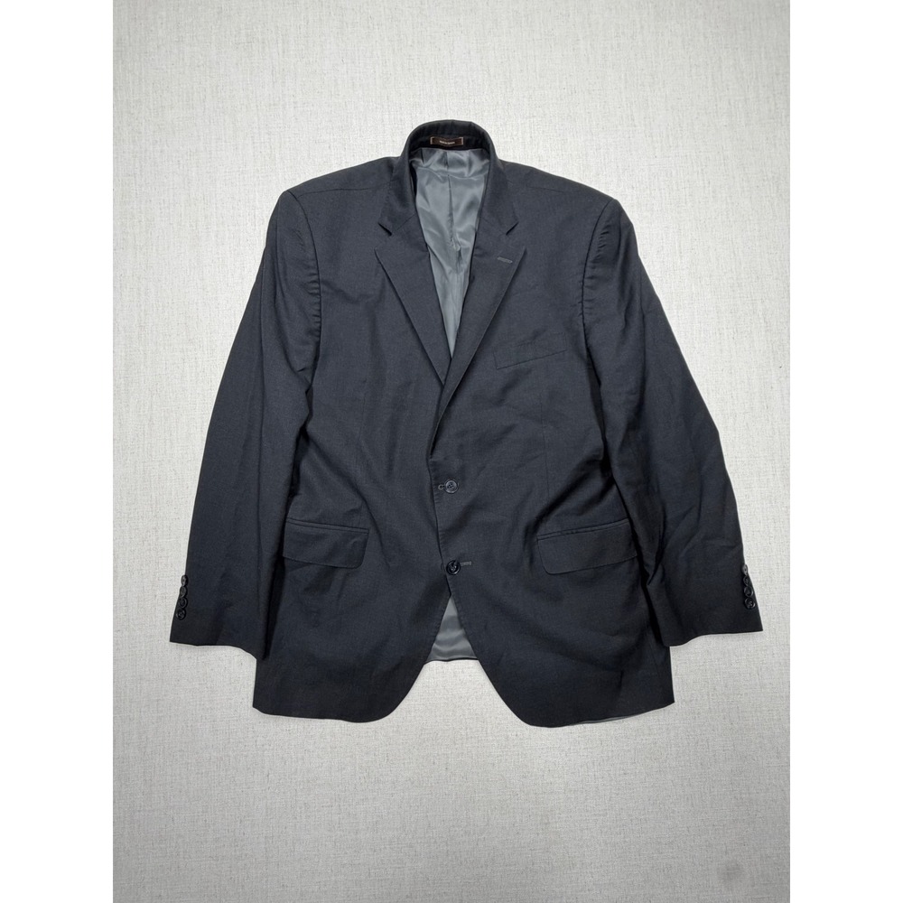 Peter Millar Aqua Nanoluxe Wool Blazer 44R Charcoal Gray 2 Button Sport Coat